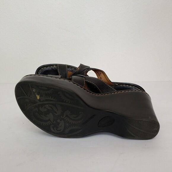 Born black slip on sandals wedge heel - Picture 5 of 8